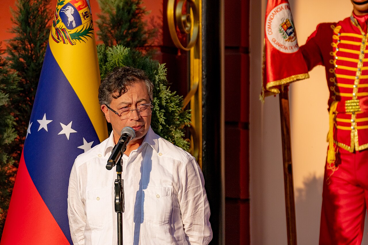 Colombia President Gustavo Petro at an event