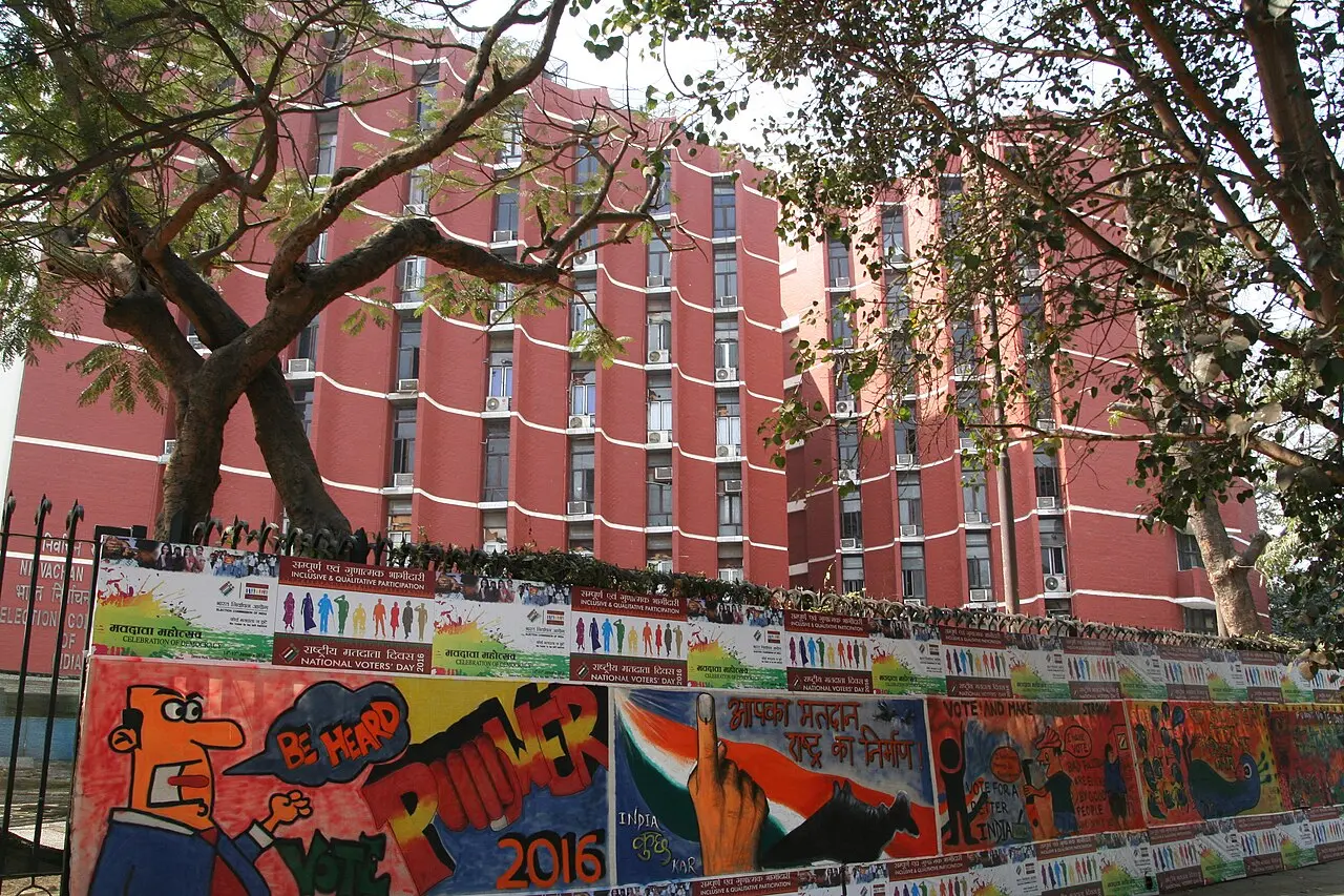 The Election Commission of India headquarters in New Delhi.